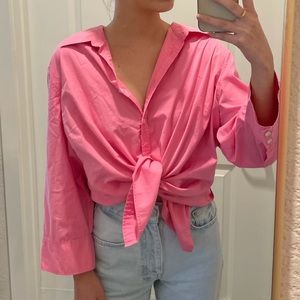 Oversized button down shirt